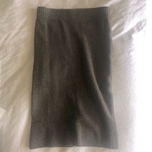 H&M Conscious Brown/Gray Sweater Pencil Skirt Size M New With Tags